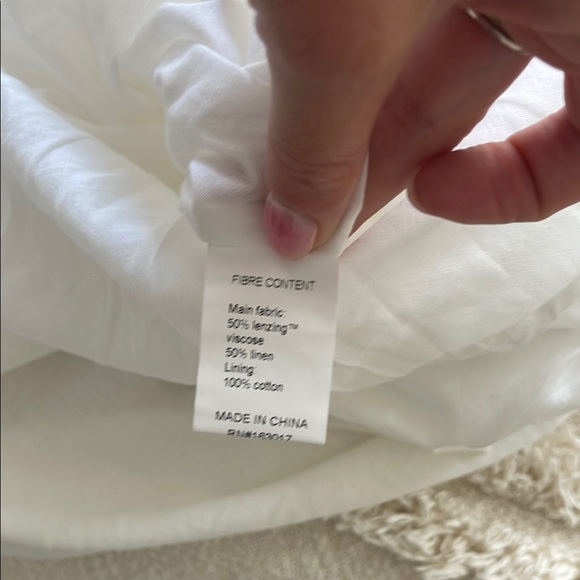 NWT Princess Polly Ermias Linen Blend Midi Skirt White - Picture 5 of 6